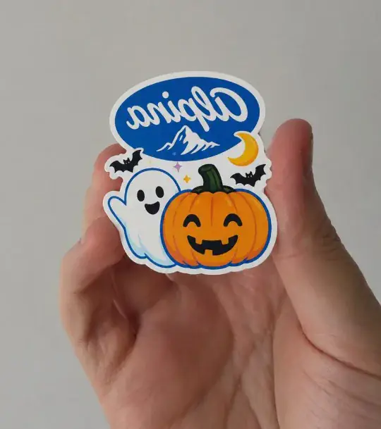 Tatuaje temporal troquelado de Halloween producido para Flip