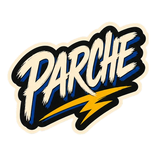 Tatuaje temporal con lettering PARCHE de estilo urbano colombiano